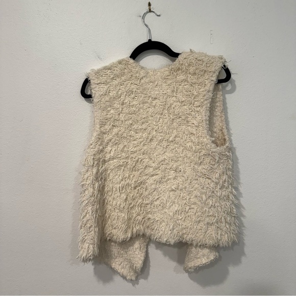 IRO Jeans Ecru Bellay Fringe Vest 36/S - Picture 4 of 4